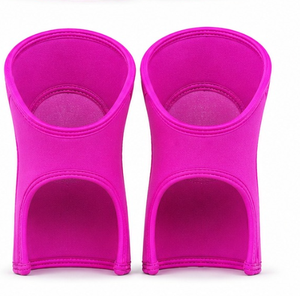 Genouillères en néoprène rose, respirantes, ajustables, universelles, pour la protection des genoux, toutes saisons, soutien respirant et réglable pour les genoux et les jambes - Product Image 4