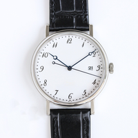 Montre de haute qualité en acier inoxydable pour hommes, diamètre du boîtier 38 mm, mouvement mécanique 9015, montre de luxe haut de gamme, étanche, pour les affaires