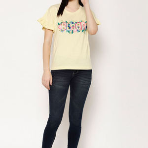 2026 Pakistan Factory Direct High Quality Breathable Women's Embroidery Print T-Shirts Summer 100% Cotton Slim Fit Eco-Friendly - Product Image 6