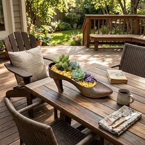 Macetero Metálico Galvanizado con Forma de Tacones Altos, Contenedor Rústico para Jardín, Ideal para Plantas, Hierbas y Decoración Creativa del Hogar, de la India - Product Image 3