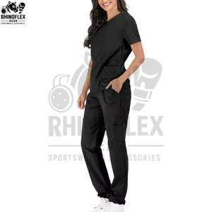 Nouvelle Arrivée Style Européen Blouse Médicale d'Infirmière Extensible à Col en V avec Poche Taille Moyenne pour l'Automne - Product Image 3