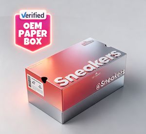 กล่องบรรจุภัณฑ์รองเท้าแบบกำหนดเองของ OEM กล่องรองเท้ากระดาษรีไซเคิล กล่องรองเท้าแบบกำหนดเองขายส่ง - Product Image 1