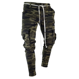 Premium <b>Men</b> Y2K Vintage Pencil Pants Slim Fit <b>Stretch</b> Ripped Jeans Streetwear Casual OEM Bulk Custom Logo Trendy Wear - Product Image 4