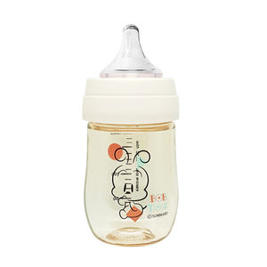 Biberón Bobdog Bebe-Chuchu Crema-Blanco 180ml Anti Cólicos Sin BPA Cuello Ancho Fácil Agarre Tapa Fácil de Abrir Transparente 0 Meses - Product Image 2