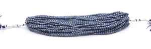 Perles rondes facettées en saphir bleu véritable, 3 à 3,5 mm, perles rondes en saphir naturel, perles rondes en saphir bleu pour la création de bijoux - Product Image 5