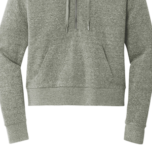 Sudadera con capucha y media cremallera Heather Gray AKA Perfect Ivy Leaf Fleece para mujer, suave, cálida, informal, de manga larga. - Product Image 6