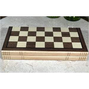 Handmade Wooden Chess Set with Folding Board & Storage | Luxury Staunton Chess Pieces | Classic Travel Board <b>Game</b> Gift Set - Product Image 3