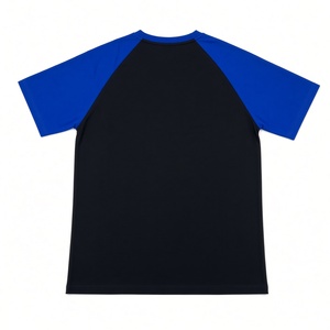 <b>Black</b> Royal Blue Raglan T <b>Shirt</b> for <b>Men</b> Greek Letter Embroidery <b>Short</b> <b>Sleeve</b> Crew Neck Casual Team Fraternity Apparel - Product Image 4