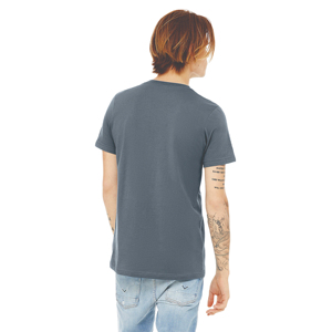 เสื้อยืดคอกว้างผู้ชาย ผ้าฝ้าย 100% สำหรับฤดูร้อน ขายส่ง ทรงหลวม ระบายอากาศได้ดี พิมพ์ลายสกรีน แขนสั้น ผ้าถักเรียบด้านหน้า - Product Image 2