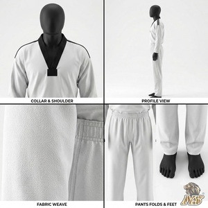 Dobok de Taekwondo Personalizado Premium, Uniforme de Entrenamiento de Artes Marciales Ligero y Transpirable - Product Image 6