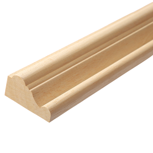 Solid Wood Baseboard Trim Floor Edge Trim Decorative Moulding for Wall Floor Transition Skirting Board Interior Wood Trim OEM - Product Image 1