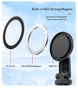 Soporte Magnético MagSafe para Teléfono con Montura para Trípode de 1/4'' y Zapata Fría, Soporte Ajustable para Smartphone para Foto y Video - Product Image 3