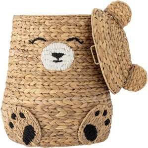 Cute Animal Shaped Natural Water Hyacinth <b>Storage</b> <b>Baskets</b> With Lid For Children's <b>Toy</b> <b>Storage</b> Woven <b>Basket</b> Made from Vietnam - Product Image 5
