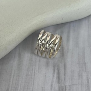 Minimalist 925 Silver Geometric <b>Plain</b> Band <b>Ring</b> Unisex Everyday Wear - Product Image 2