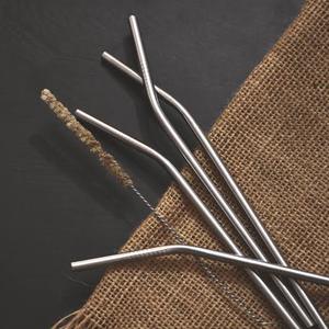 Minimalist Metal <b>Drinking</b> <b>Straws</b> Reusable Bar Accessories Straight and Bent Design - Product Image 1