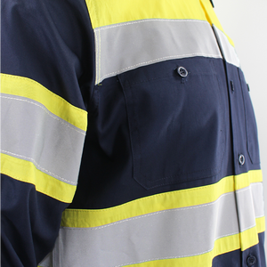Hi Vis Reflective <b>Safety</b> Orange Reflective <b>Safety</b> Tape Men's Polo Shirts - Product Image 6