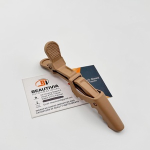 Alligator Hair <b>Clamps</b> Sustainable Strong Hold Crocodile Barrette & Claw <b>Clip</b> for Salon Hair Section Plastic <b>Clips</b> - Product Image 5