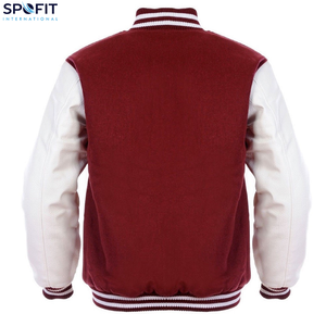 Men's Varsity Jackets Wholesale Blank Letterman Jackets Custom Logo Plain Baseball Jacket for Men Streetwear Custom Fashion OEM - Product Image 3