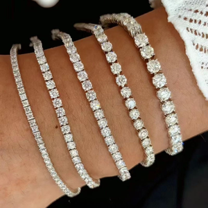 igi cvd certified vvs1 lab grown tennis <b>bracelet</b> 18k gold gia real <b>solid</b> diamond <b>bracelets</b> fine jewelry luxury gift chain - Product Image 1