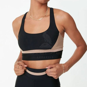 Soutien-gorge de sport rembourré pour femme, simple, à bretelles réglables à l'avant, sans coutures, respirant et à séchage rapide, idéal pour le yoga, la course, la gym et l'entraînement. - Product Image 4