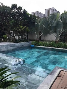 Pavé de travertin poli antidérapant et imperméable 12x12 moderne du Vietnam, carrelage en marbre blanc pour piscine, cuisine et salle de bain - Product Image 3