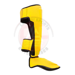Espinilleras de Cuero con Logotipo Personalizado de Último Estilo, Protección Profesional Ligera para Exteriores, Espinilleras de MMA - Product Image 4