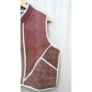 Gilet sans manches 100 % coton imprimé floral Kantha matelassé fait main respirant pour l'hiver, design patchwork été automne - Product Image 4