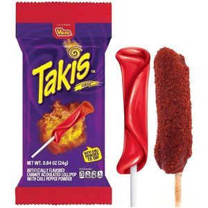 Factory Price Takis Fuego Lollipop 24g Extreme Spicy Candy Chili Lime Flavor Mexican Snack Wholesale Kids Party Treat - Product Image 4