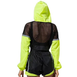 Ensemble deux pièces pour femmes, nouvelle mode, short et veste coupe-vent à capuche zippée, ensemble de survêtement pour femmes - Product Image 6