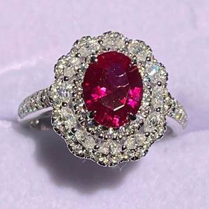 แหวนประดับพลอยมอยส์ซาไนต์ทรงกลุ่ม ดีไซน์หรูหรา ทำจากเงินแท้ 925 ชุบทอง 14K สำหรับผู้หญิง - Product Image 1