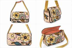 Bolso de Hombro Cuadrado de Lujo Hecho a Mano con Cuentas y Flores, Cartera de Noche para Mujer con Lentejuelas Bordadas, Elegante Bolso de Fiesta de Diseñador con Anillo de Nylon - Product Image 3