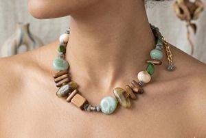 Collar de Resina Hecho a Mano con Cuentas Simuladas, Gargantilla de Moda para Mujer, Accesorio de Joyería - Product Image 6
