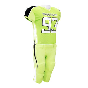 Uniforme de football américain personnalisé imprimé, maillot et pantalon sublimés, antibactérien, 100% polyester, OEM, sublimation complète - Product Image 1
