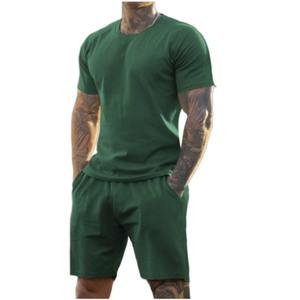 Conjunto Deportivo de Verano 2026 al por Mayor, Personalizado, de Algodón, para Gimnasio, con Pantalones Cortos y Camiseta para Hombre - Product Image 2