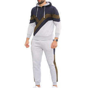 Conjuntos Deportivos de Invierno al por Mayor, Sudaderas con Capucha de Color Sólido, Manga Larga, 100% Algodón, Pantalones Deportivos, Conjuntos de Yoga Casuales y Modernos para Hombre - Product Image 5