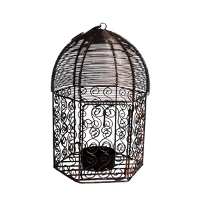 Casa para Pájaros de Metal de Diseño Industrial para Jardinería Moderna - Product Image 6