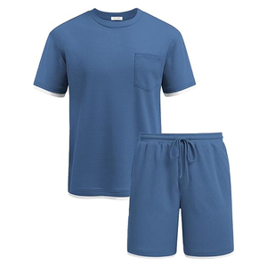 Mens Casual Cotton <b>Set</b> Manufacturer T Shirt Cargo Shorts Summer OEM ODM Bulk Wholesale - Product Image 6