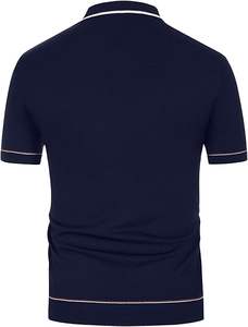 Polo de Primera Calidad con Botones Completos, Azul, Totalmente Personalizado, en Venta a Precio de Mayoreo - Product Image 5