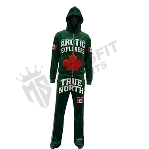 Men Custom Zipper Fashion Tracksuit Modern Style Gym Wear <b>Set</b> Breathable Training Running Fitness Outfit - Product Image 6