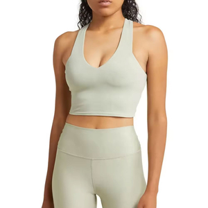 Women's Running Gym Fitness Workout Sports Bra and Shorts Set for Yoga OEM Service Custom Logo Pieces Yoga Shorts Set - Product Image 1