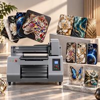 Printer Inkjet Digital A3 UV DTF dengan Print Head TX800, Cocok untuk Kulit, Pipa Fleksibel, Bola Golf, Pulpen, Casing Ponsel Kayu