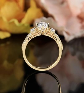Pear Cut Moissanite <b>Ring</b> 925 Sterling <b>Silver</b> Elegant Teardrop <b>Solitaire</b> Engagement <b>Ring</b> Minimalist Wedding Jewelry Gift for Her - Product Image 2