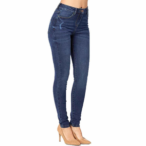 Jeans de Mezclilla Ajustados de Cintura Alta para Mujer, Moda 2026, Casuales, con Logotipo Personalizado, Corte Regular, 100% Algodón, Ecológicos, de Secado Rápido - Product Image 5