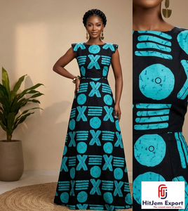 Tela Ankara 100% algodón con estampado africano para la producción de ropa en Nigeria, Ghana y Senegal, venta al por mayor de textiles con estampado africano. - Product Image 4