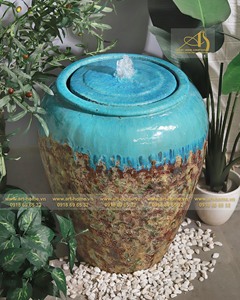 Art-home Ceramics - Fuente de Agua Ligera de Hormigón y Polifibra WF053H66, Adornos de Jardín, Diseño de Paisajes, Vietnam Set - Product Image 2