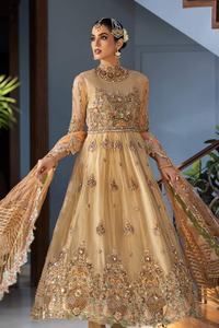 2022 Edición de boda india pakistaní Salwar Kameez Venta caliente último Net Zari Dabka vestido de gasa hecho a mano para fiestas especiales - Product Image 2