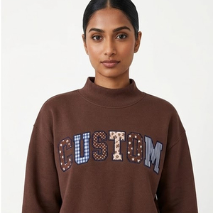 Sudadera Personalizada con Letras Universitarias, Cuello Redondo, Texto Personalizado, Estilo Vintage, Proveedor de Ropa - Product Image 3