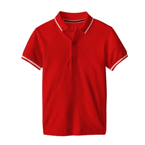 Nouveau Polo Homme Rouge Uni à Manches Courtes 2026 – 100% Coton Tissu Oxford Respirant Style Décontracté Coupe Classique - Product Image 1