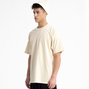 T-shirt homme personnalisé avec logo imprimé, 100% coton, t-shirt uni homme, t-shirt col rond homme, t-shirt long - Product Image 2