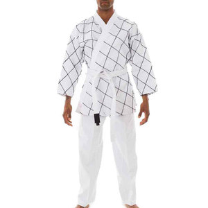 Best Price Customized Flexible Karate Gi Unisex 100% Cotton Lightweight Breathable Front Full Range <b>Motion</b> Martial Arts Training - Product Image 1